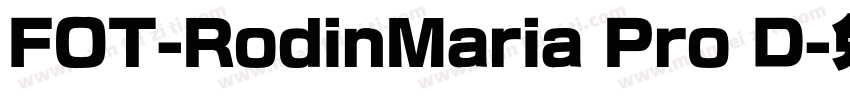 FOT-RodinMaria Pro D字体转换